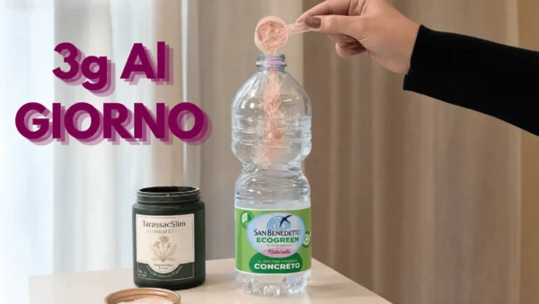 3g al giorno TarassacSlim nella borraccia